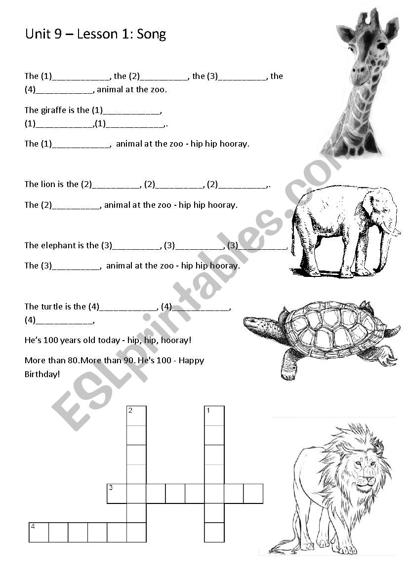 Activity for the book Hats on Top 3 Unit 9 Lesson 1