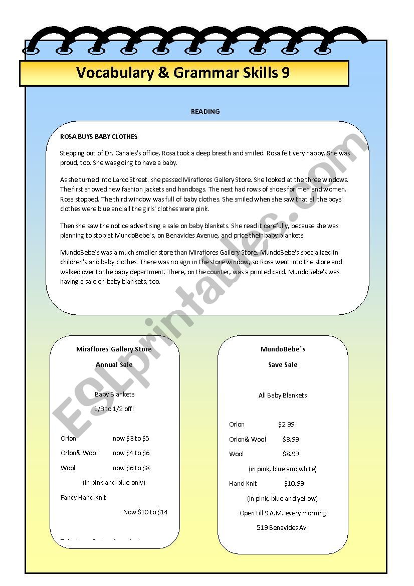 Simple Past Reading worksheet