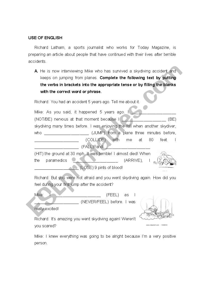 Use of English worksheet