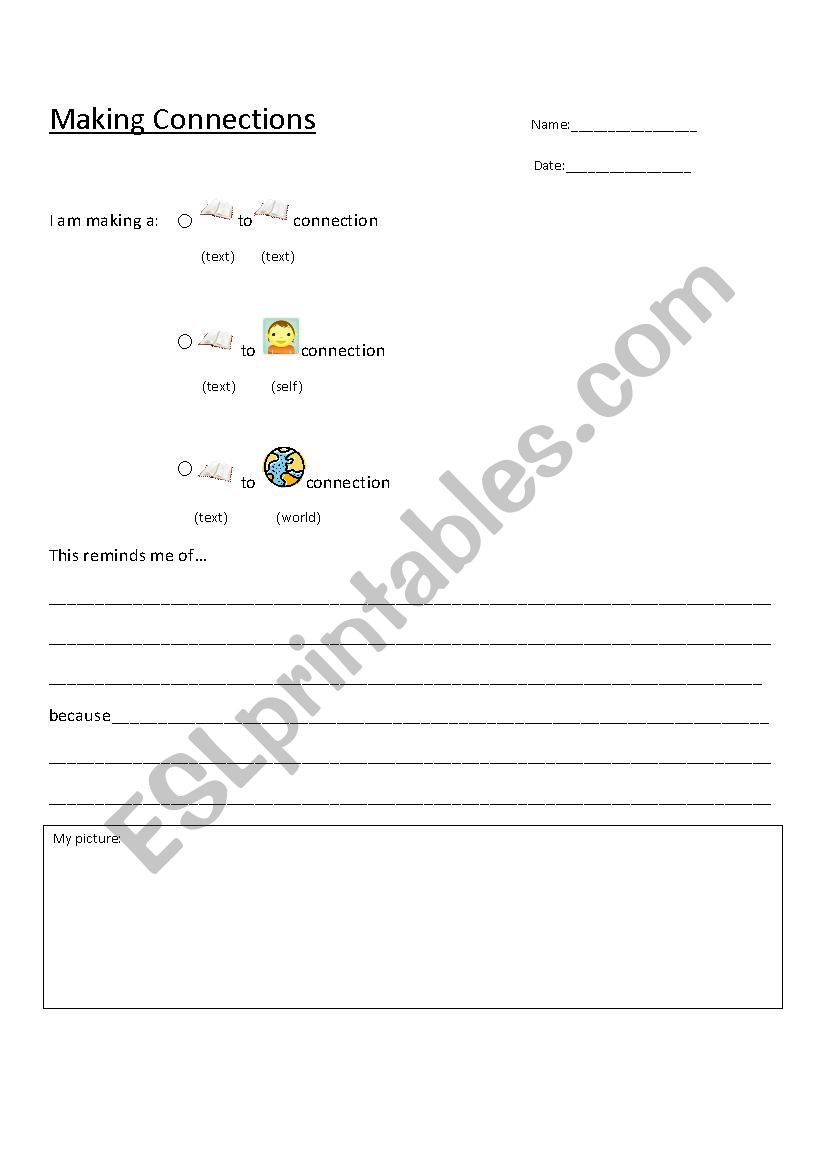Making Connections worksheet