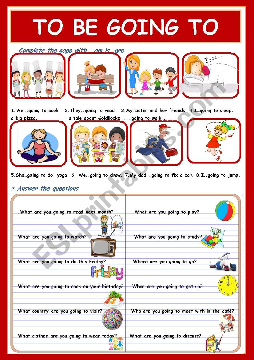 Go goes worksheets for kids