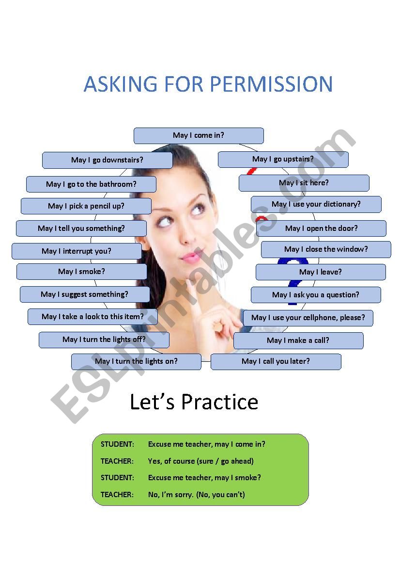 Asking for Permission worksheet