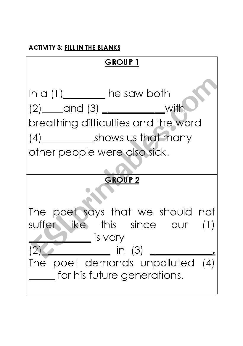 test worksheet