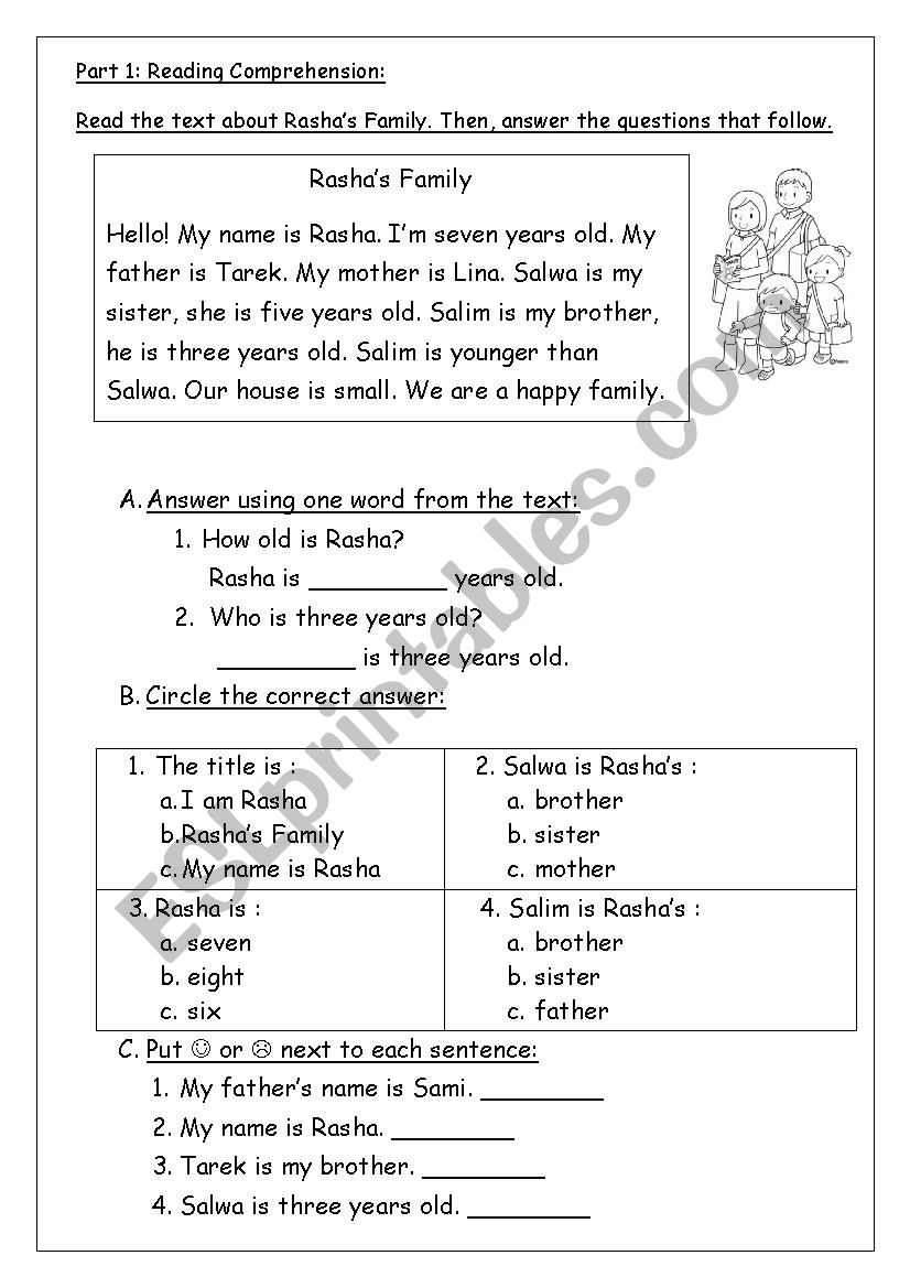 Reading Quiz worksheet