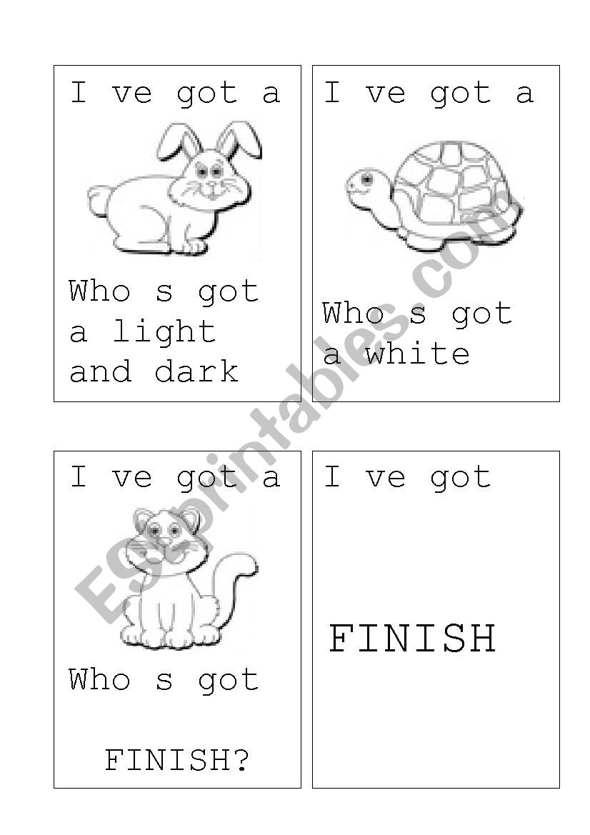 pets worksheet