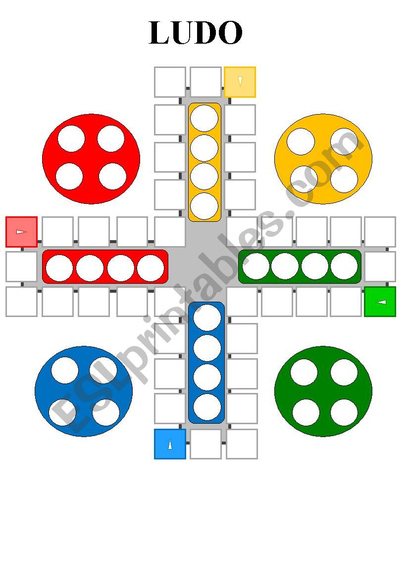 ludo -  a game worksheet