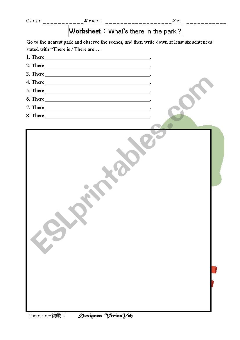 There is.../ There are... worksheet