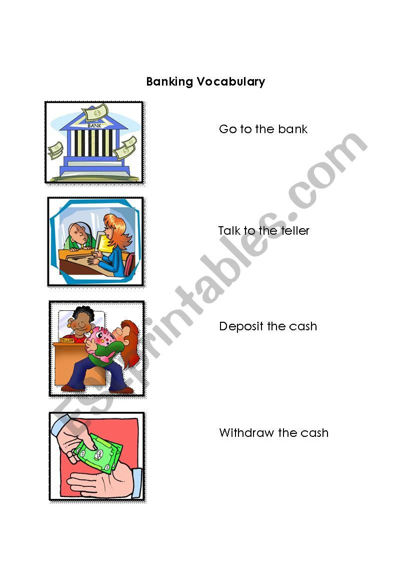 Banking Vocabulary worksheet