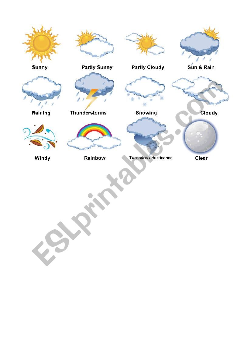 Weather worksheet