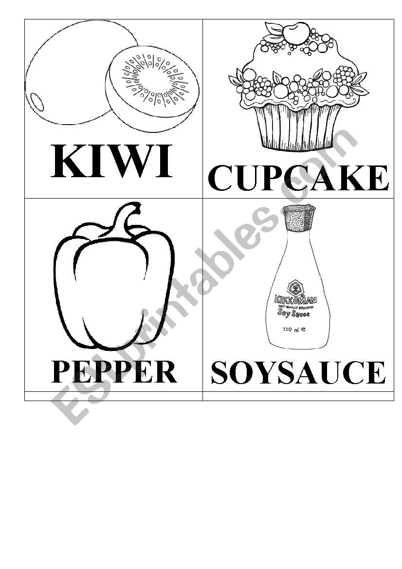 Taste worksheet