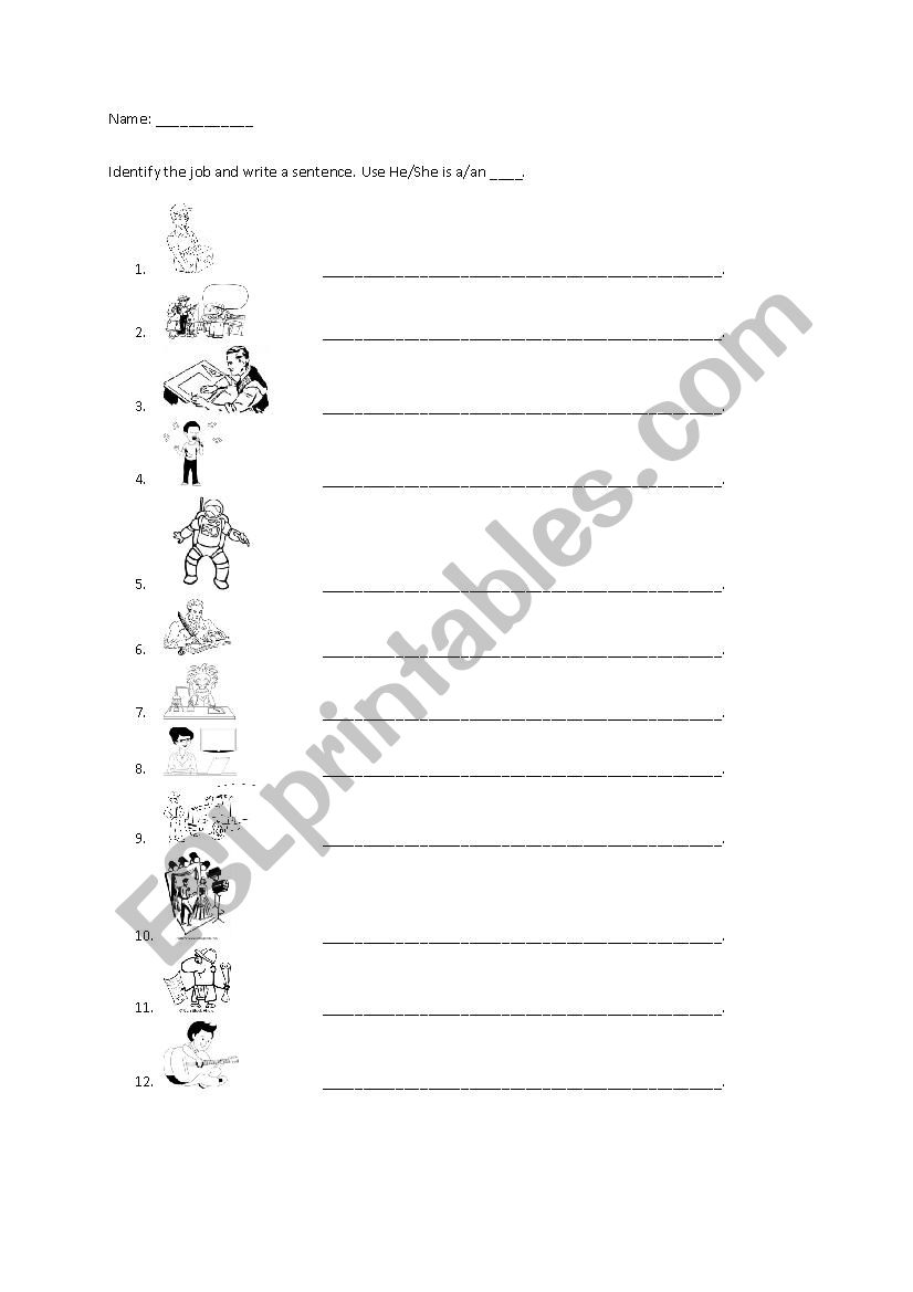 Hopes and Dreams worksheet