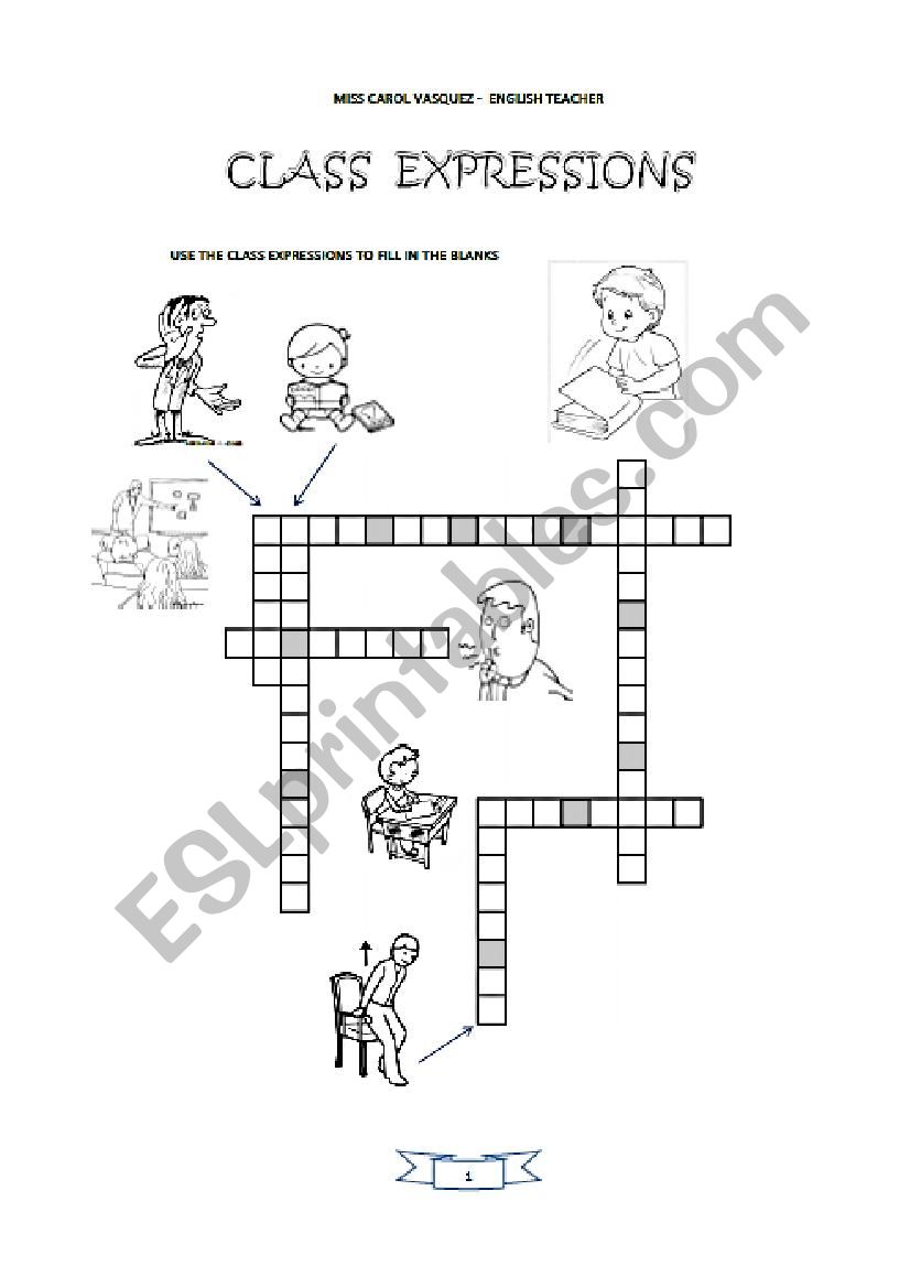CLASS EXPRESSIONS worksheet