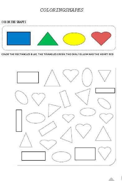 shapes worksheet