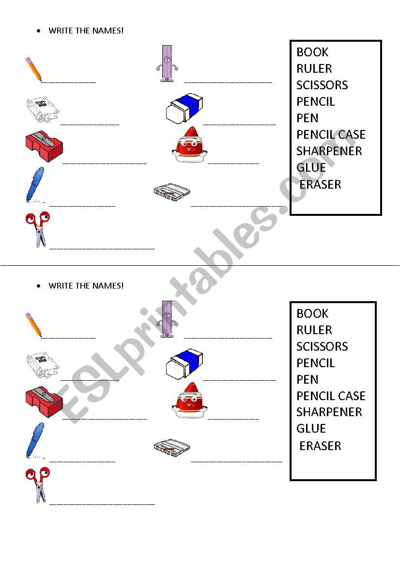 School Subjects worksheet