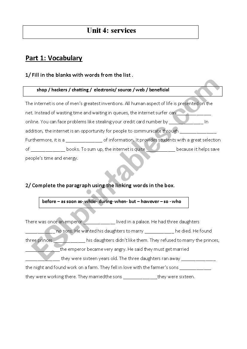 review  9th form worksheet