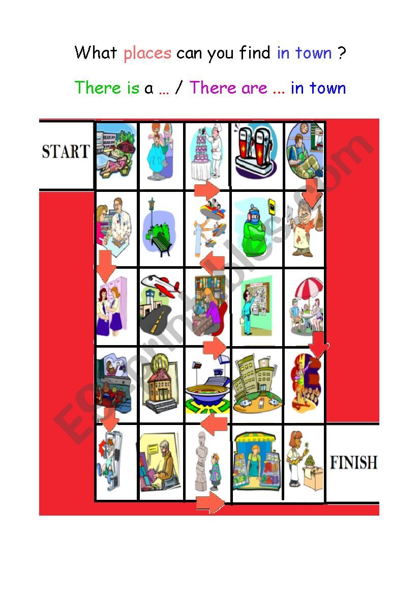 City places worksheet