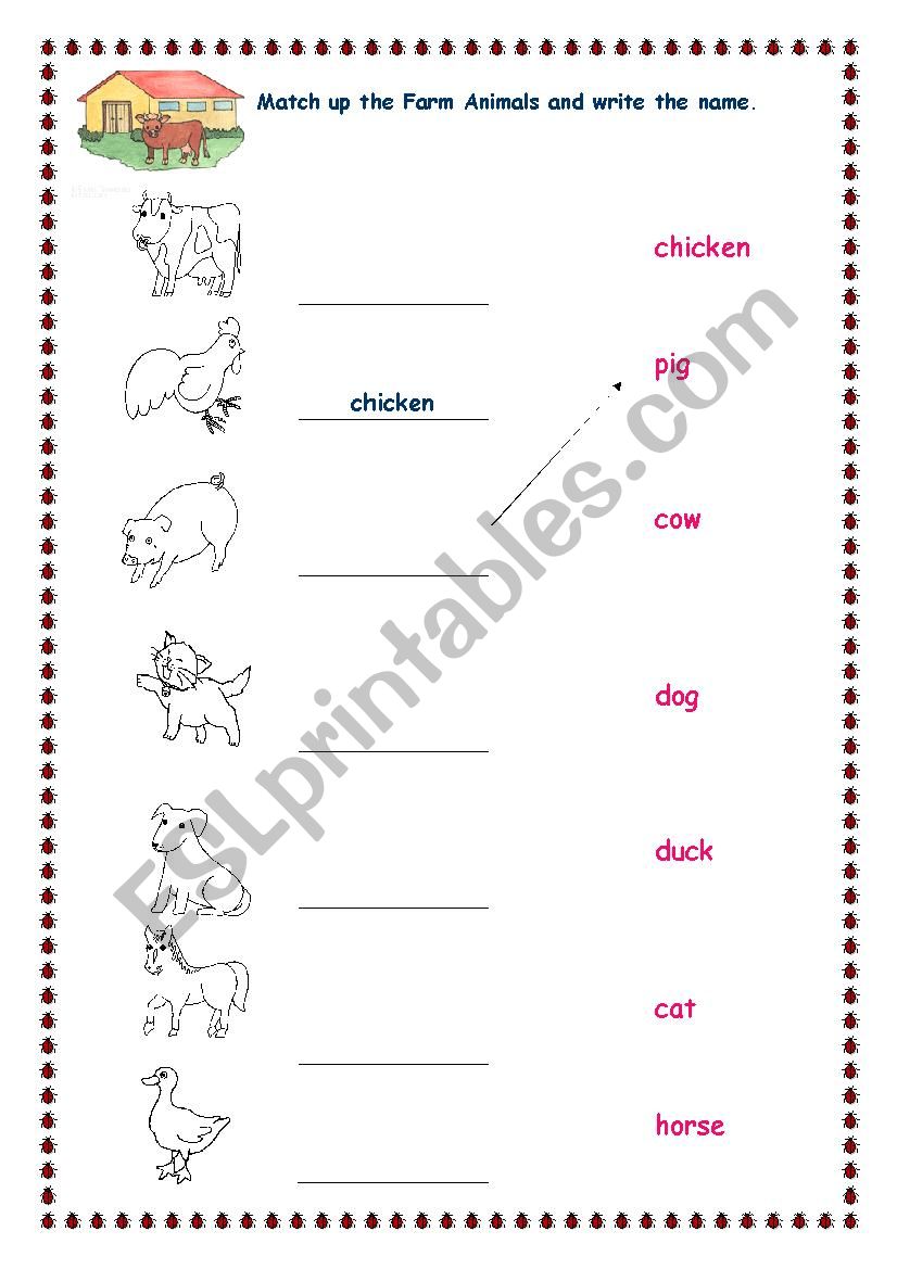 Farm Animals worksheet