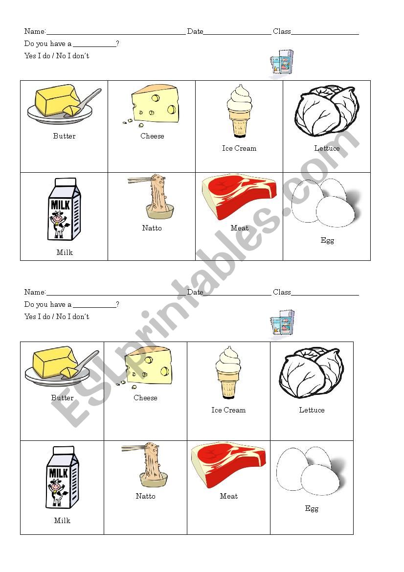 Interview game:  worksheet