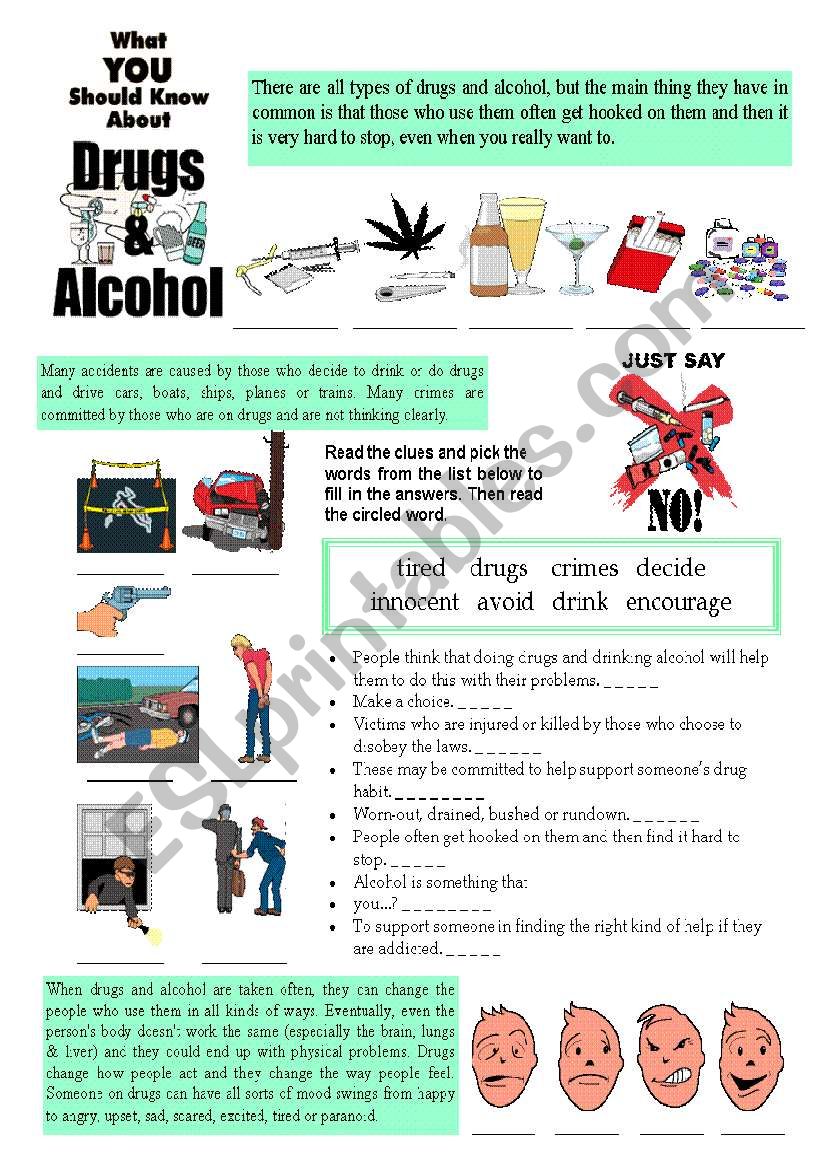 What do you need to know about drugs and alcohol