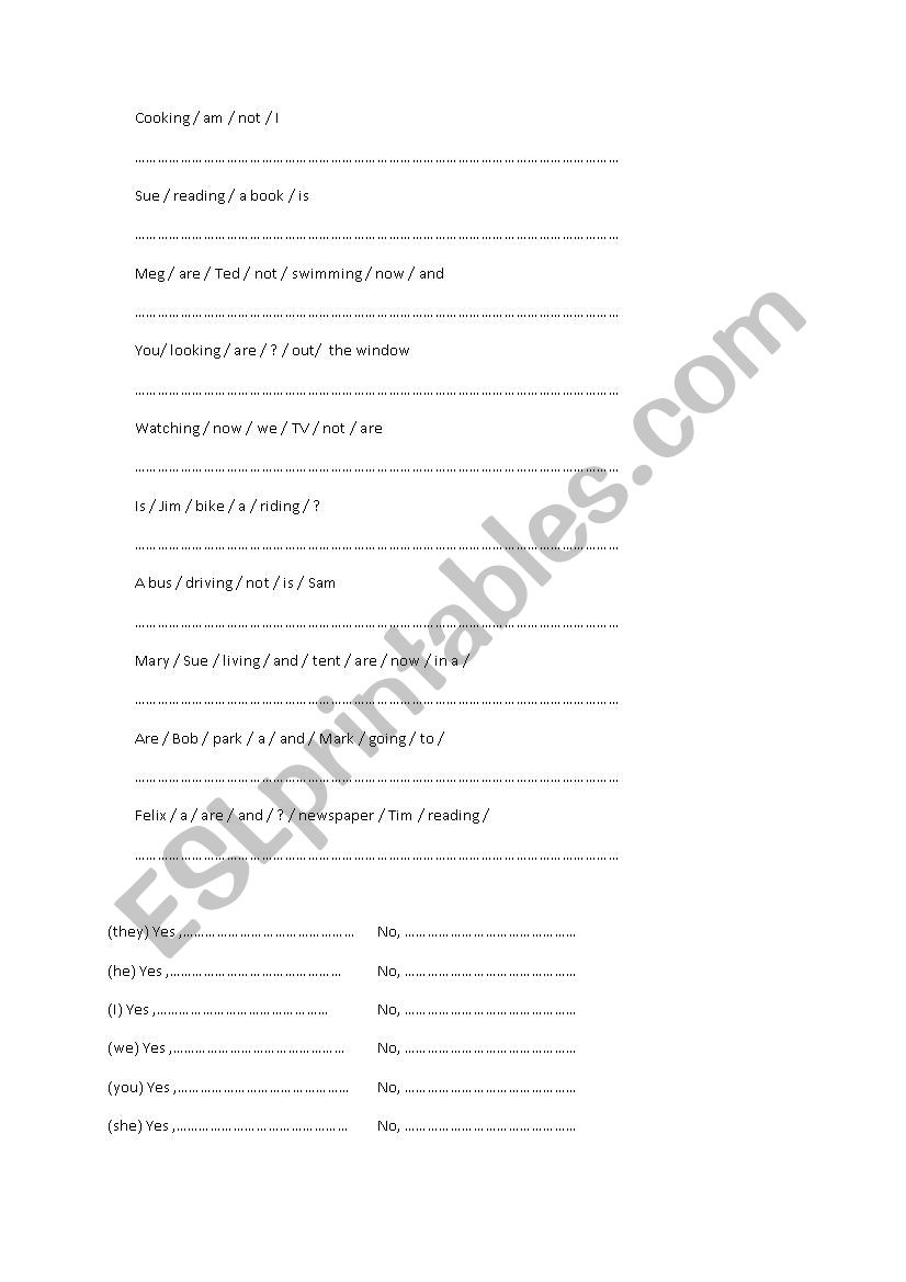 jumbled-sentences-in-present-continuous-esl-worksheet-by-kurdeala