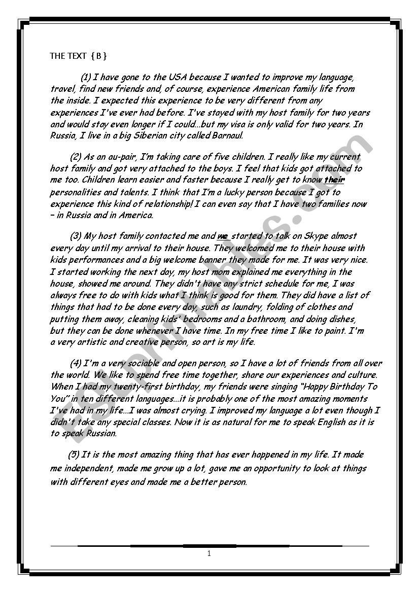 End of Semester Exam 2 worksheet
