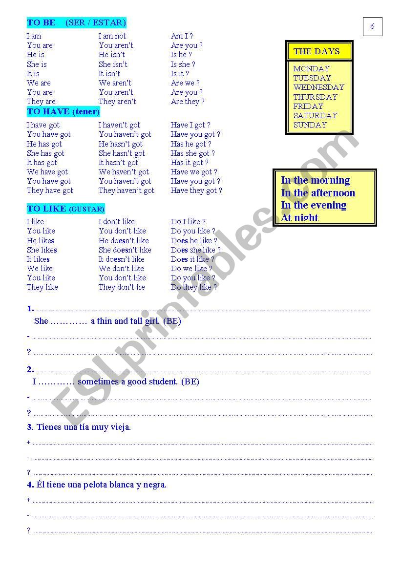 Present Simple Easy Exercises worksheet