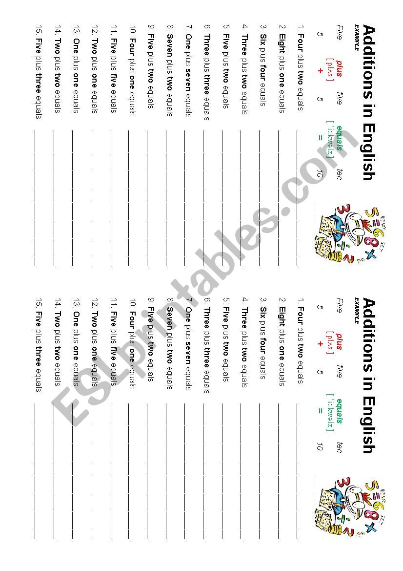 Lets count! worksheet