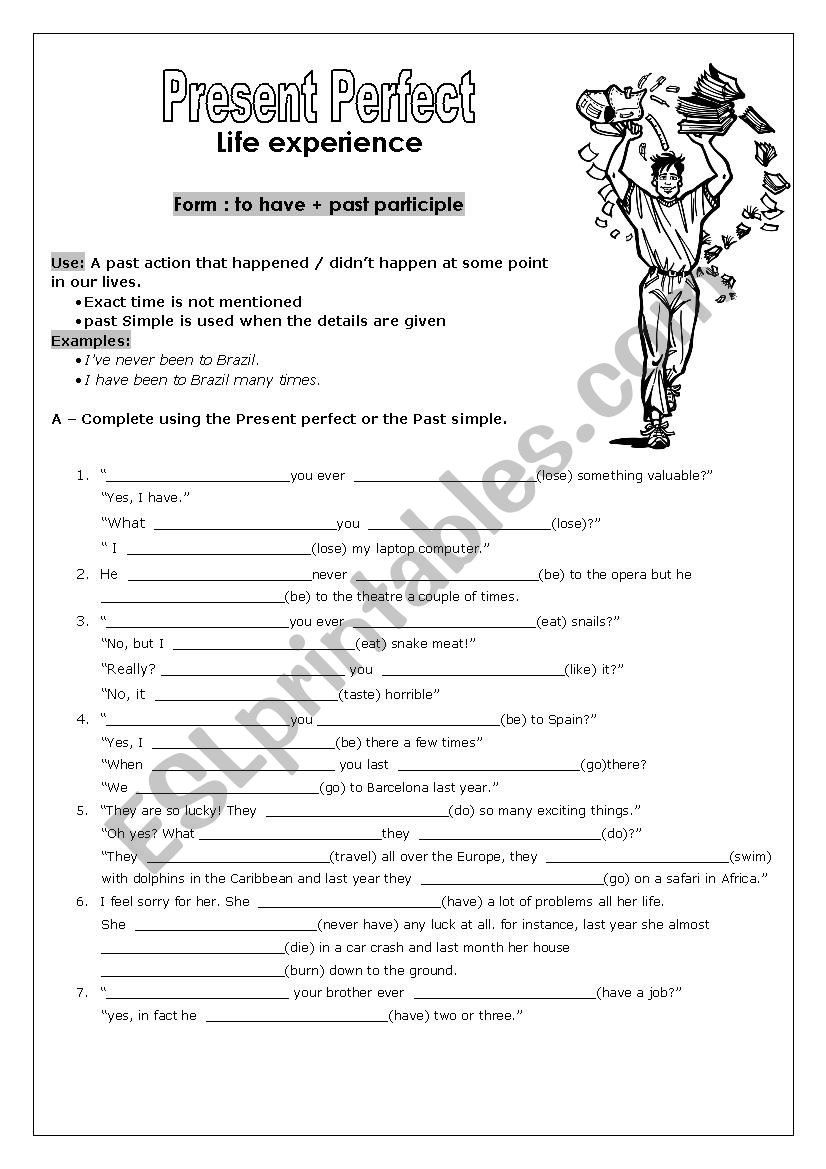 Present Perfect worksheet