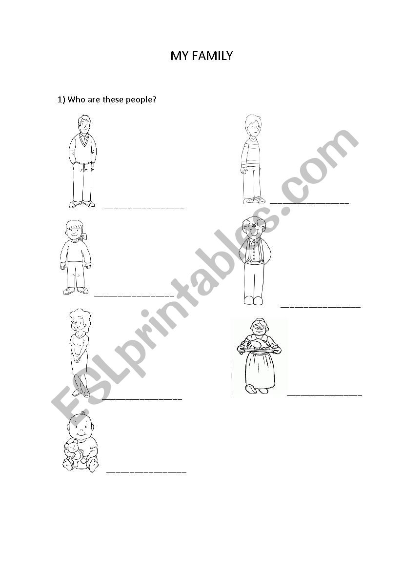 Family worksheet