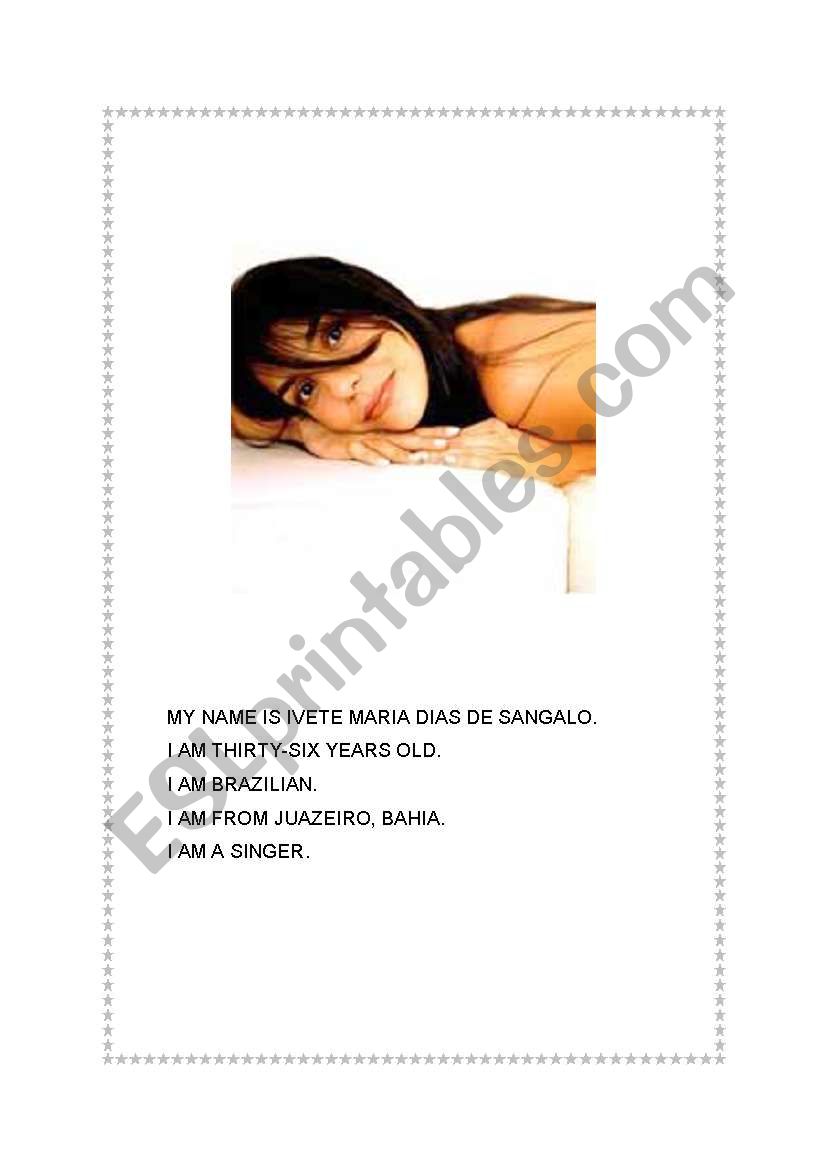 Personal information 1 worksheet
