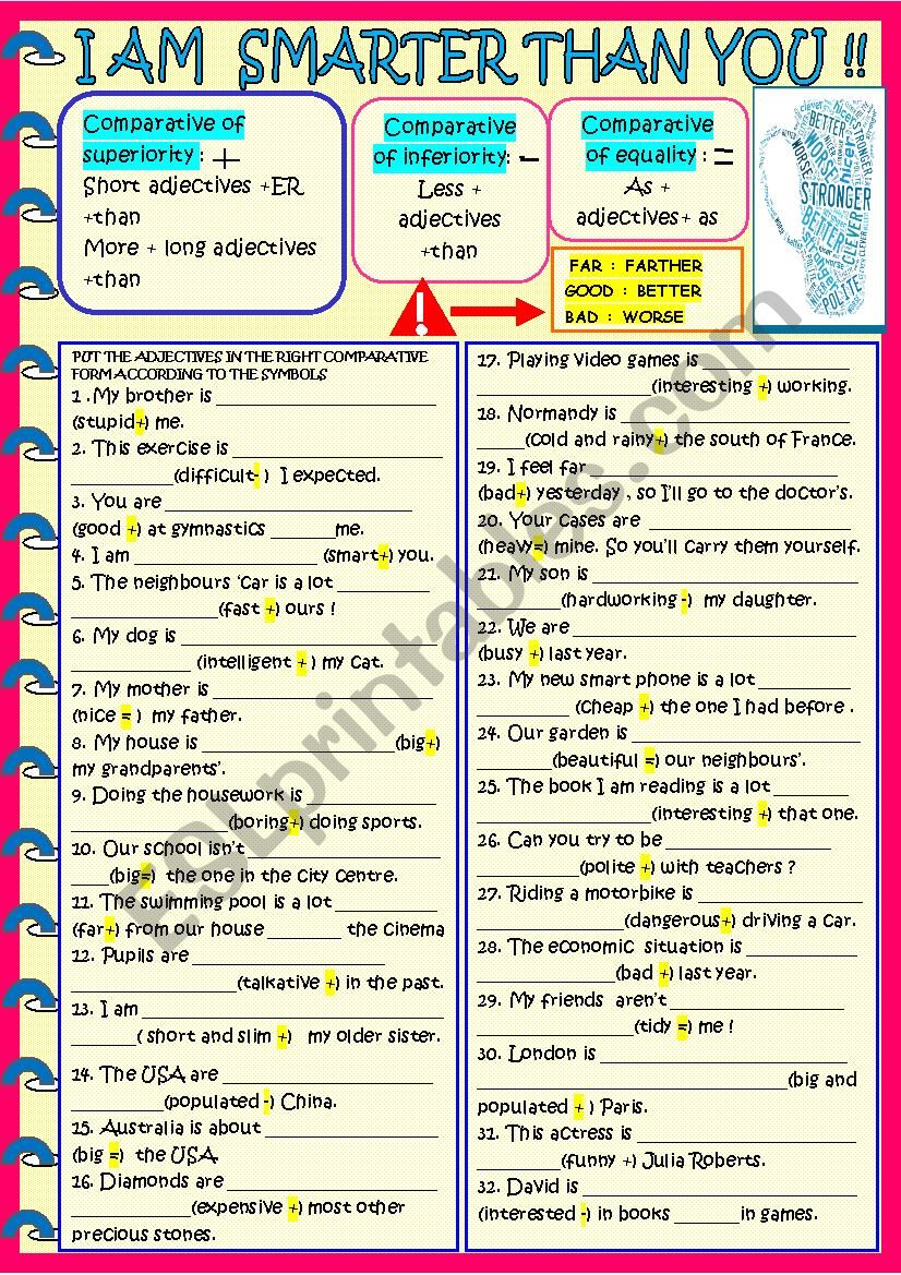 comparatives : tips and practice