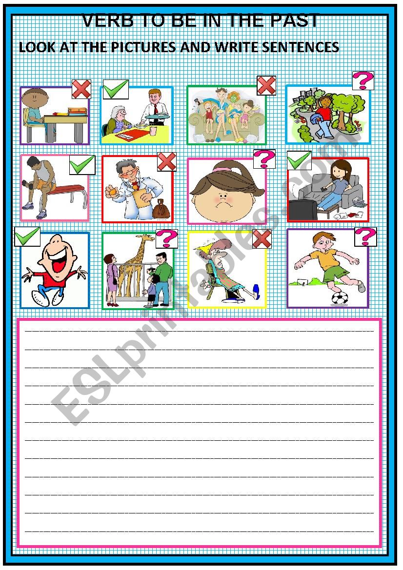 Look At The Pictures And Write Sentences Worksheet With Answers