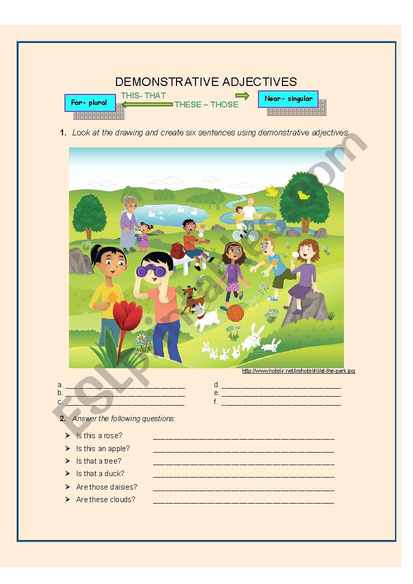 demonstrative-adjectives-exercise-esl-worksheet-by-ximenam85