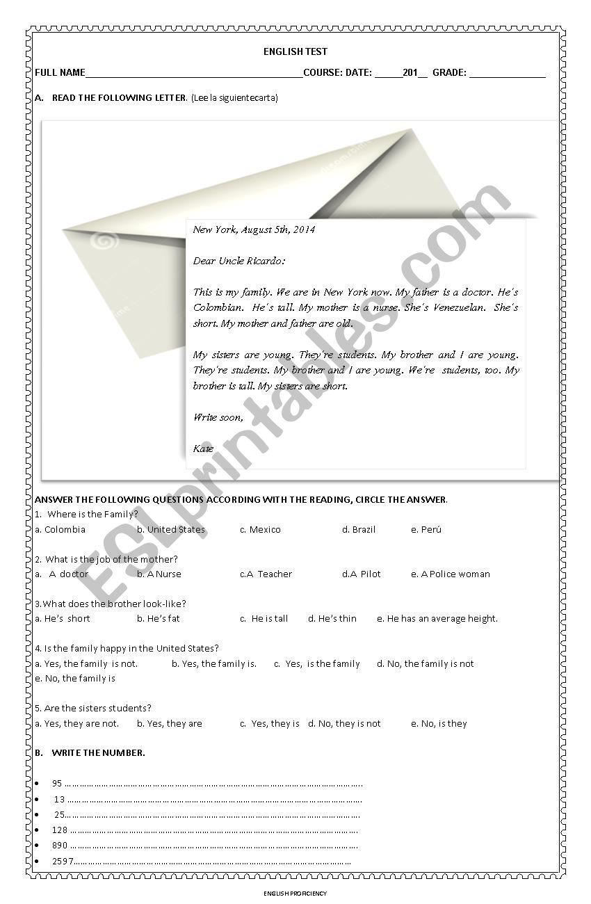 SIMPLE PRESENT TENSE worksheet