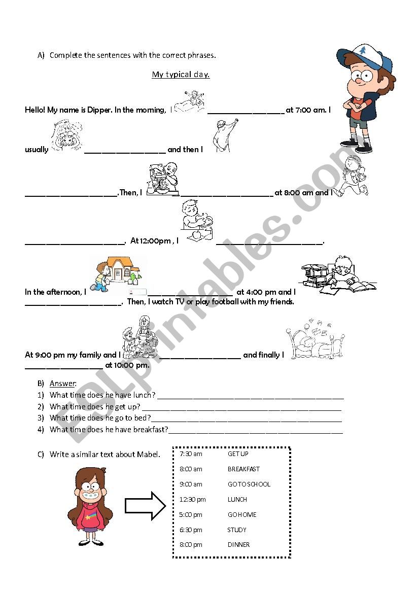 SIMPLE PRESENT worksheet