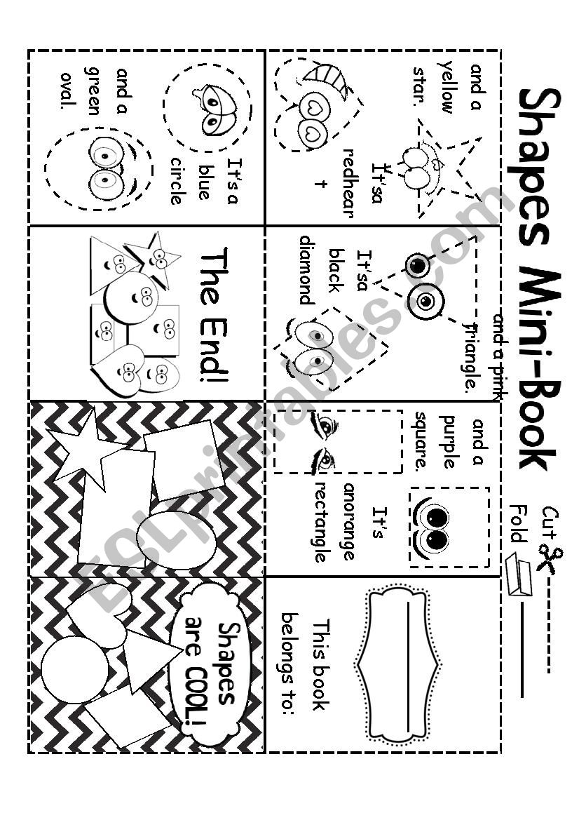 Shapes Mini-Book worksheet