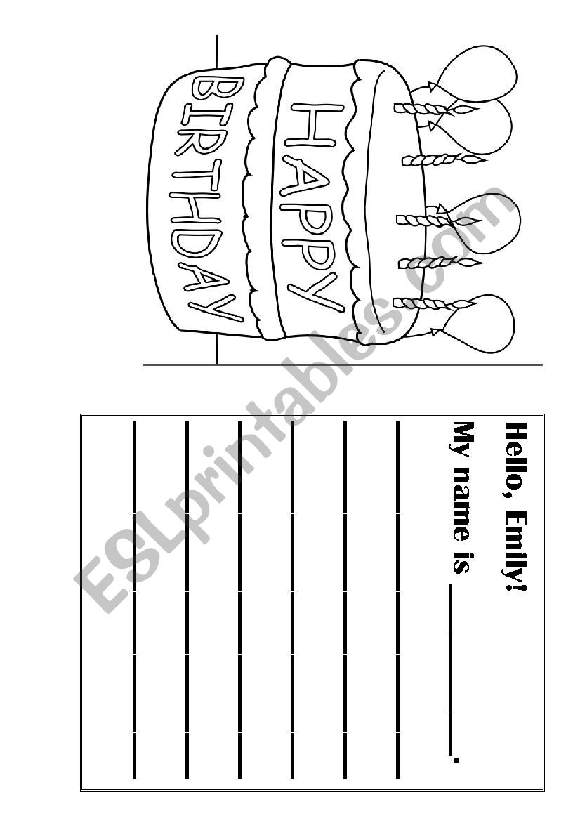 happy birthday worksheet worksheet