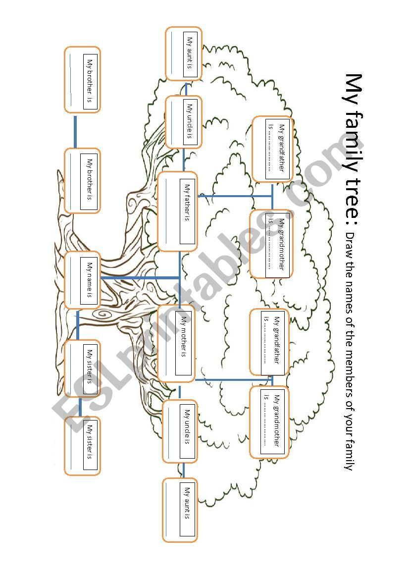 The Family Tree worksheet