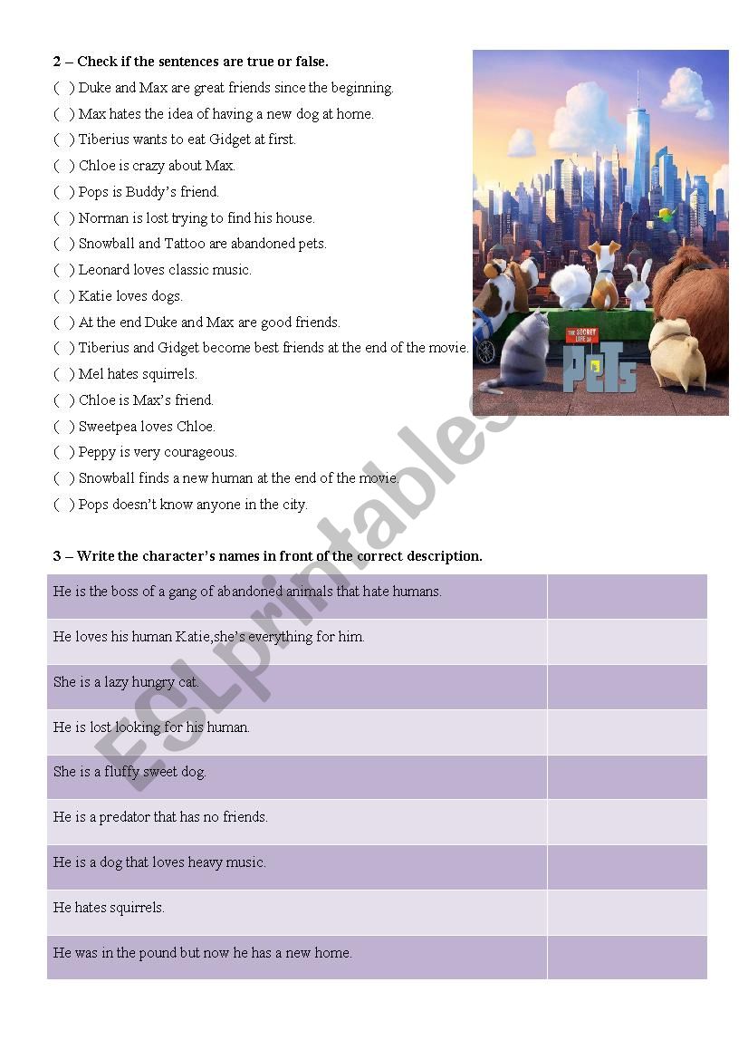 The Secret Life of Pets - Movie Activity - Part II