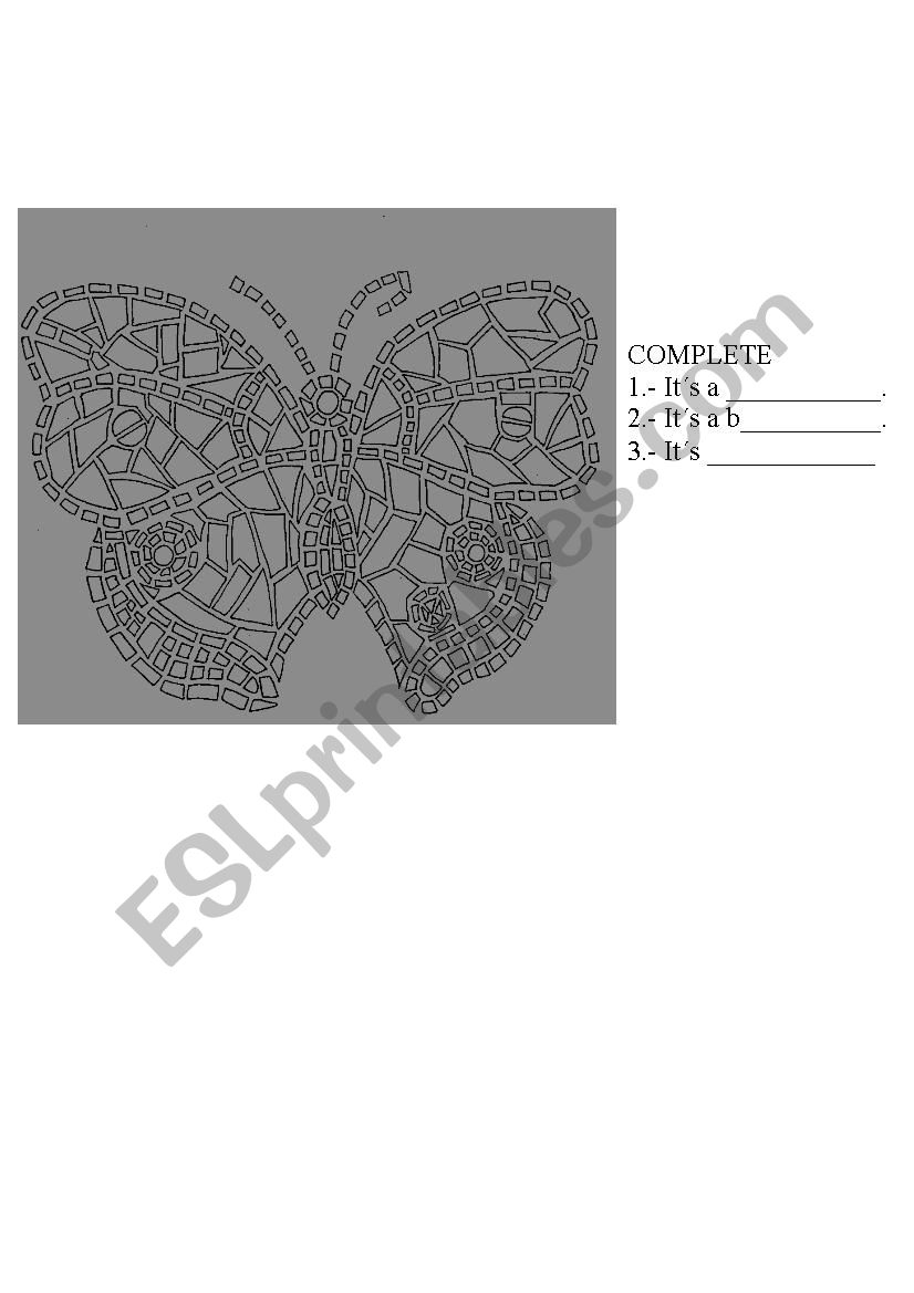 Colour and complete worksheet