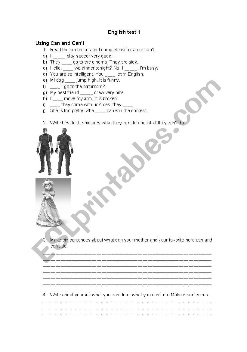 can worksheet