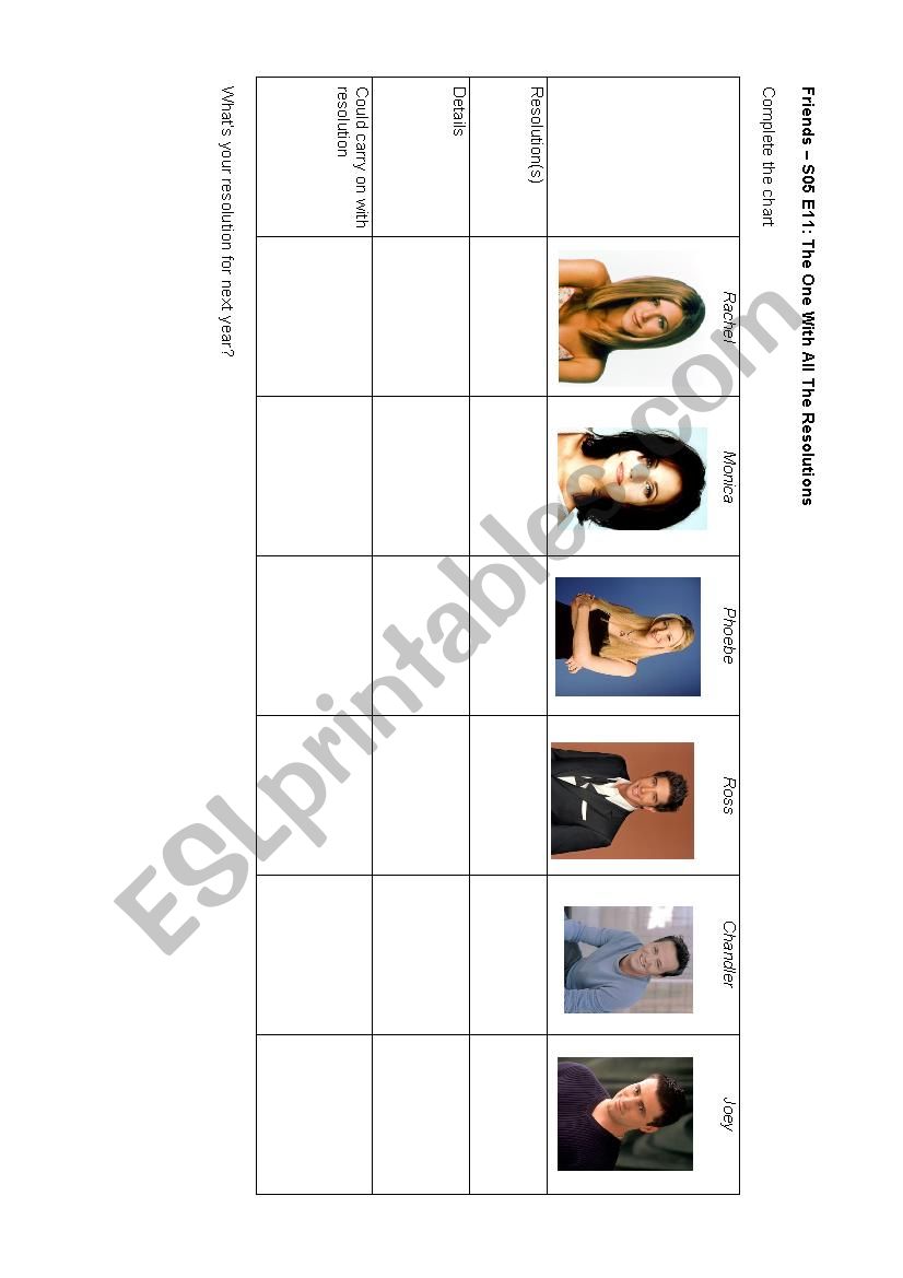 Friends s05 e11 worksheet