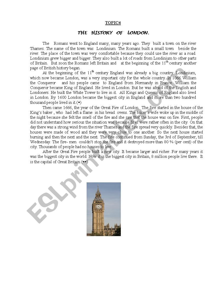 topic worksheet