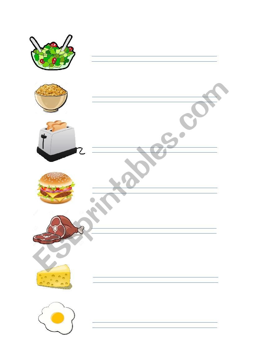 FOOD VOCABULARY worksheet