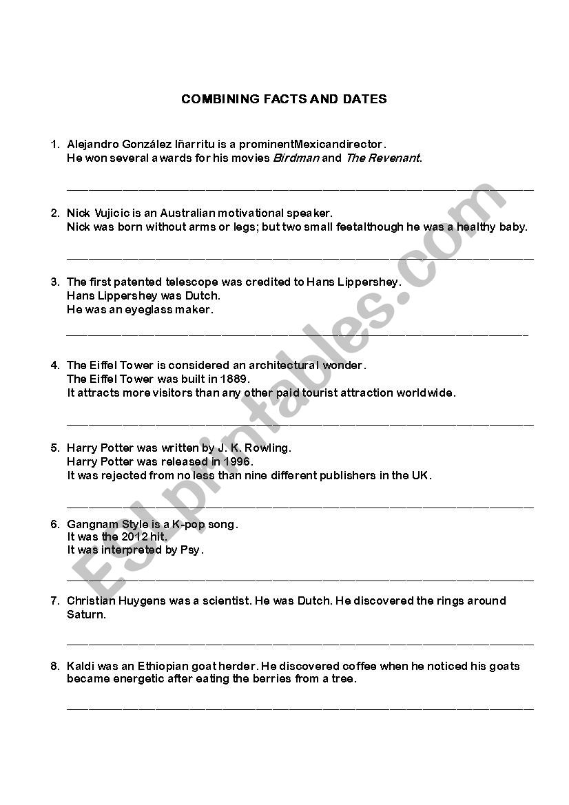 Appositives worksheet