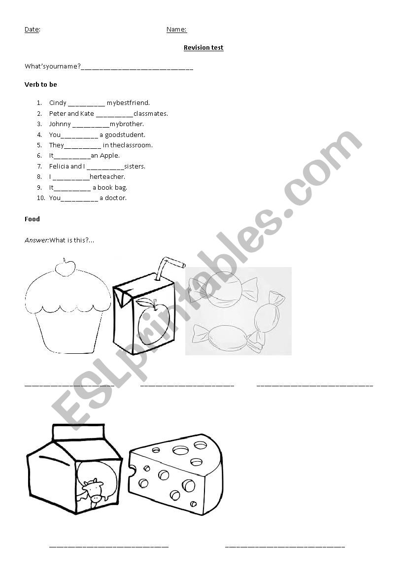 Test Kids 1  worksheet