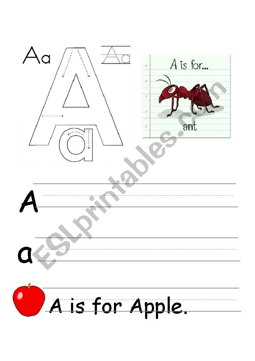 alphabet worksheet