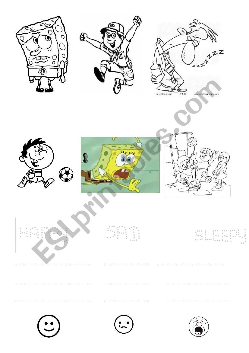 Feelings worksheet