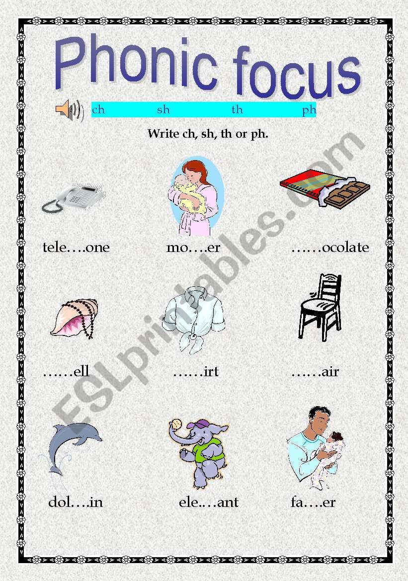 Phonic focus worksheet