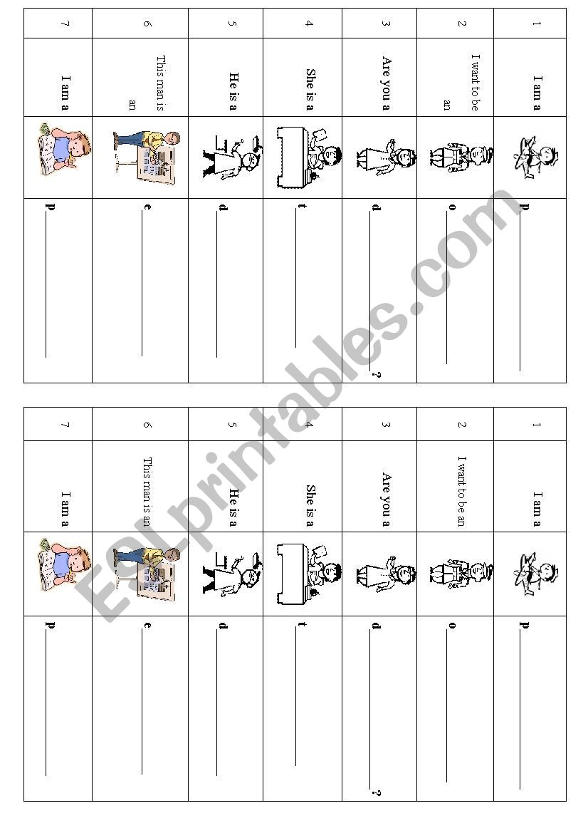 jobs worksheet